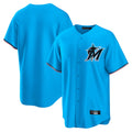 Silnrao M.Marlins ## Marlins Blank Player Blue Home Game Stitched Jerseys