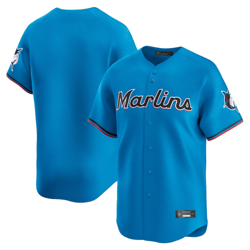 Silnrao M.Marlins ## Marlins Blank Player Blue Home Limited Stitched Jerseys