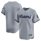 Silnrao M.Marlins ## Marlins Blank Player Gray  Home Limited Stitched Jerseys