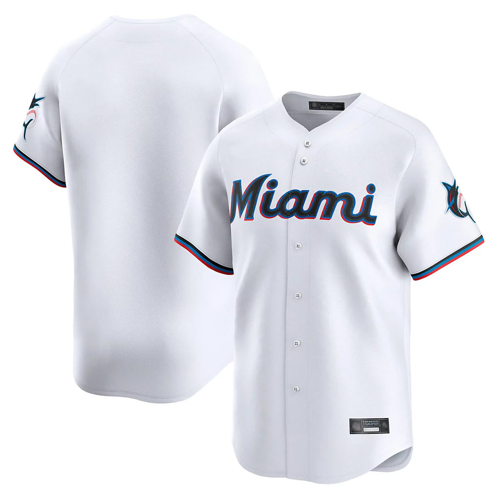 Silnrao M.Marlins ## Marlins Blank Player White  Home Limited Stitched Jerseys