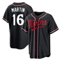 Silnrao M.Twins #16 Austin Martin Player Black Fashion Out Home Limited Stitched Jerseys