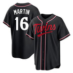 Silnrao M.Twins #16 Austin Martin Player Black Fashion Out Home Limited Stitched Jerseys