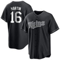 Silnrao M.Twins #16 Austin Martin Player Black Home Game Stitched Jerseys