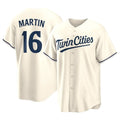 Silnrao M.Twins #16 Austin Martin Player Cream Game Limited Home Stitched Jerseys
