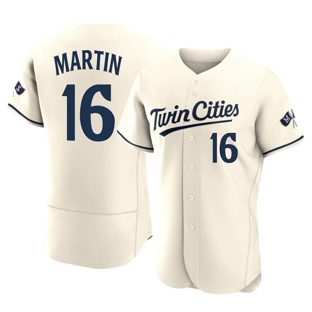 Silnrao M.Twins #16 Austin Martin Player Cream Home Limited Elite Stitched Jerseys