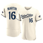 Silnrao M.Twins #16 Austin Martin Player Cream Home Limited Elite Stitched Jerseys