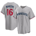 Silnrao M.Twins #16 Austin Martin Player Gray Game Limited Home Stitched Jerseys