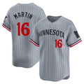 Silnrao M.Twins #16 Austin Martin Player Gray Home Limited Stitched Jerseys