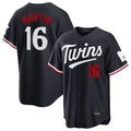 Silnrao M.Twins #16 Austin Martin Player Navy Home Game Stitched Jerseys