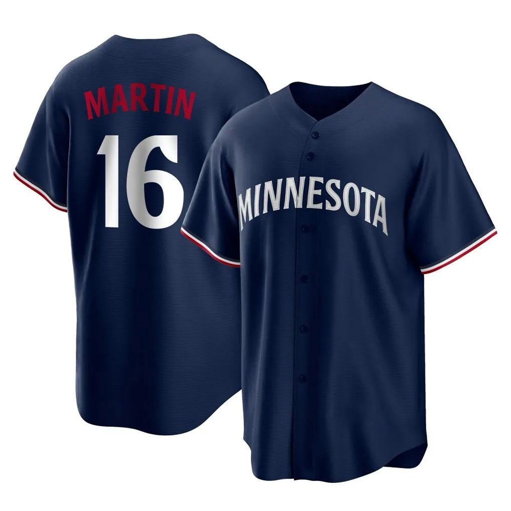 Silnrao M.Twins #16 Austin Martin Player Navy Replica Alternate Home Stitched Jerseys