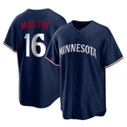 Silnrao M.Twins #16 Austin Martin Player Navy Replica Alternate Home Stitched Jerseys