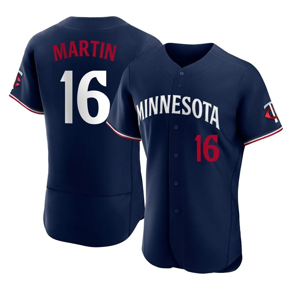 Silnrao M.Twins #16 Austin Martin Player Navy Replica Home Limited Elite Stitched Jerseys