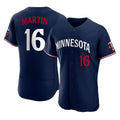 Silnrao M.Twins #16 Austin Martin Player Navy Replica Home Limited Elite Stitched Jerseys