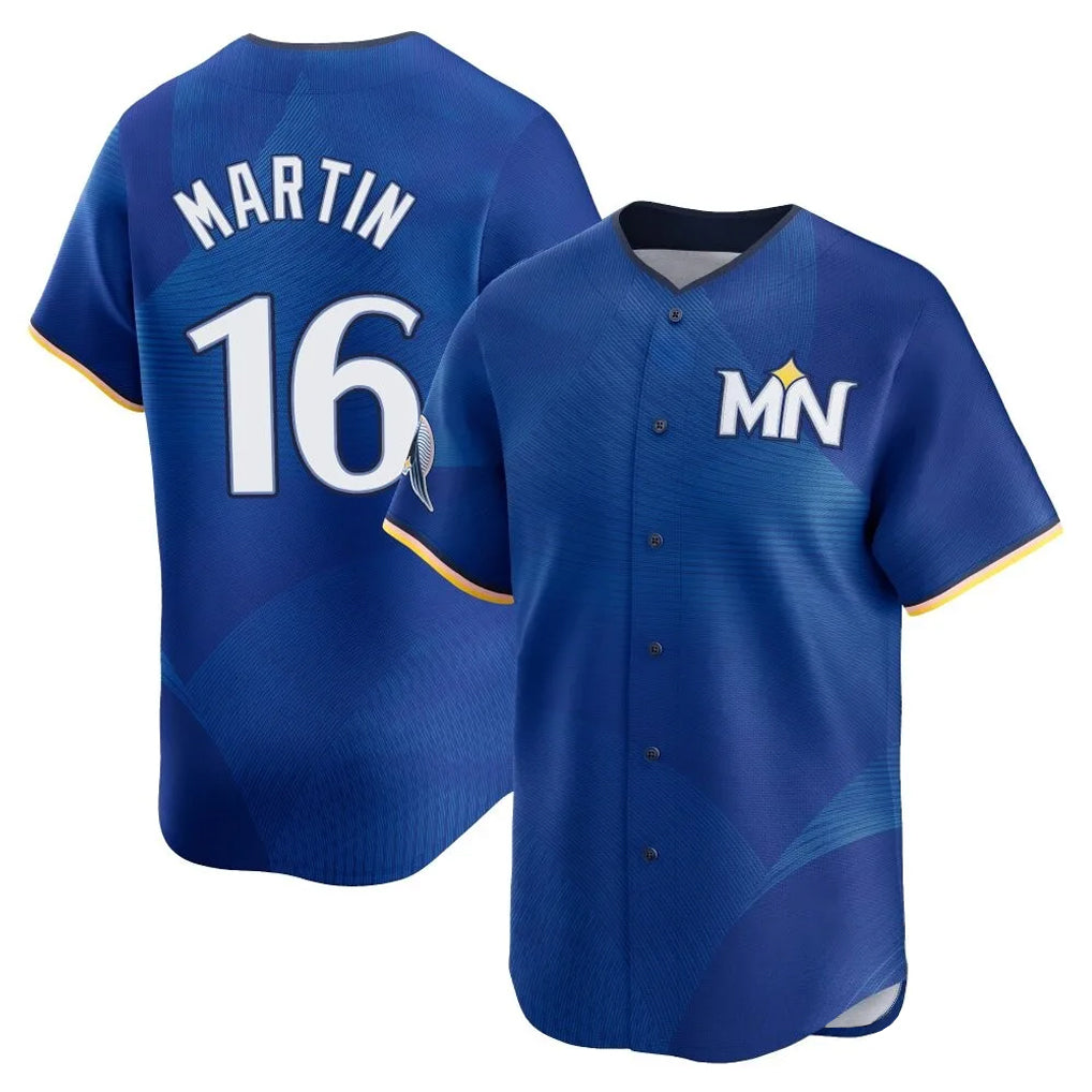 Silnrao M.Twins #16 Austin Martin Player Royal City Connect Limited Home Stitched Jerseys