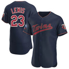 Silnrao M.Twins #23 Royce Lewis Player Navy 60th Home Limited Elite Stitched Jerseys