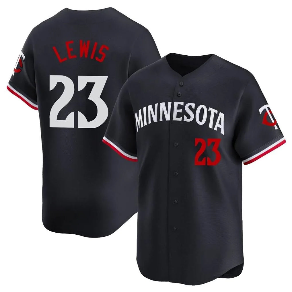 Silnrao M.Twins #23 Royce Lewis Player Navy Home Limited Stitched Jerseys