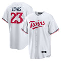 Silnrao M.Twins #23 Royce Lewis Player White Home Game Stitched Jerseys