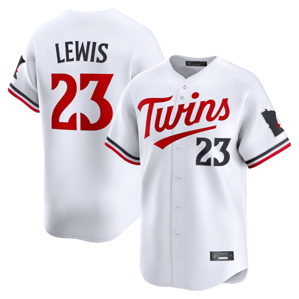 Silnrao M.Twins #23 Royce Lewis Player White Home Limited Stitched Jerseys
