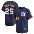Silnrao M.Twins #25 Byron Buxton Player Navy All-star Game Limited Home Stitched Jerseys