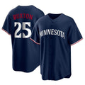 Silnrao M.Twins #25 Byron Buxton Player Navy Replica Alternate Home Stitched Jerseys