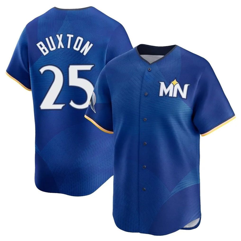 Silnrao M.Twins #25 Byron Buxton Player Royal City Connect Limited Home Stitched Jerseys