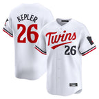 Silnrao M.Twins #26 Max Kepler Player White Home Limited Stitched Jerseys