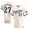 Silnrao M.Twins #27 Ryan Jeffers Player Cream Home Limited Stitched Jerseys
