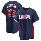 Silnrao M.Twins #27 Ryan Jeffers Player Navy USA 2026 World Classic Limited Home Stitched Jerseys