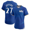 Silnrao M.Twins #27 Ryan Jeffers Player Royal City Connect Limited Elite Home Stitched Jerseys