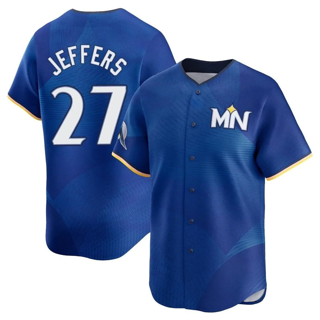Silnrao M.Twins #27 Ryan Jeffers Player Royal City Connect Limited Home Stitched Jerseys