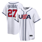 Silnrao M.Twins #27 Ryan Jeffers Player White USA 2026 World Classic Limited Home Stitched Jerseys