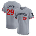 Silnrao M.Twins #29 Rod Carew Player Gray Home Limited Elite Stitched Jerseys