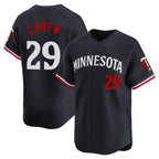 Silnrao M.Twins #29 Rod Carew Player Navy Home Limited Stitched Jerseys