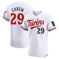 Silnrao M.Twins #29 Rod Carew Player White Home Limited Elite Stitched Jerseys