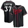 Silnrao M.Twins #37 Victor Caratini Player Black Fashion Out Home Limited Stitched Jerseys