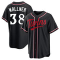 Silnrao M.Twins #38 Matt Wallner Player Black Fashion Out Home Limited Stitched Jerseys