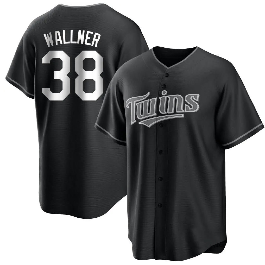 Silnrao M.Twins #38 Matt Wallner Player Black Home Game Stitched Jerseys