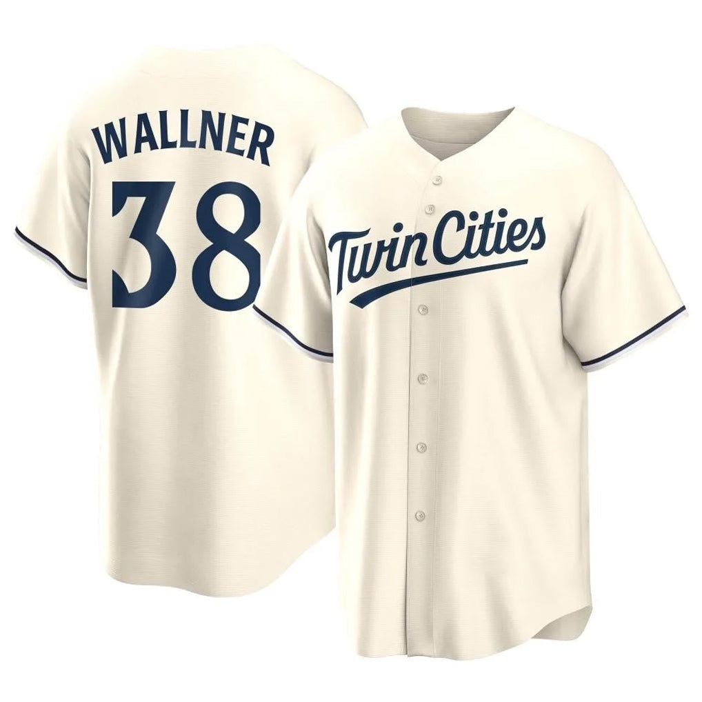 Silnrao M.Twins #38 Matt Wallner Player Cream Game Limited Home Stitched Jerseys