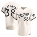 Silnrao M.Twins #38 Matt Wallner Player Cream Home Limited Stitched Jerseys
