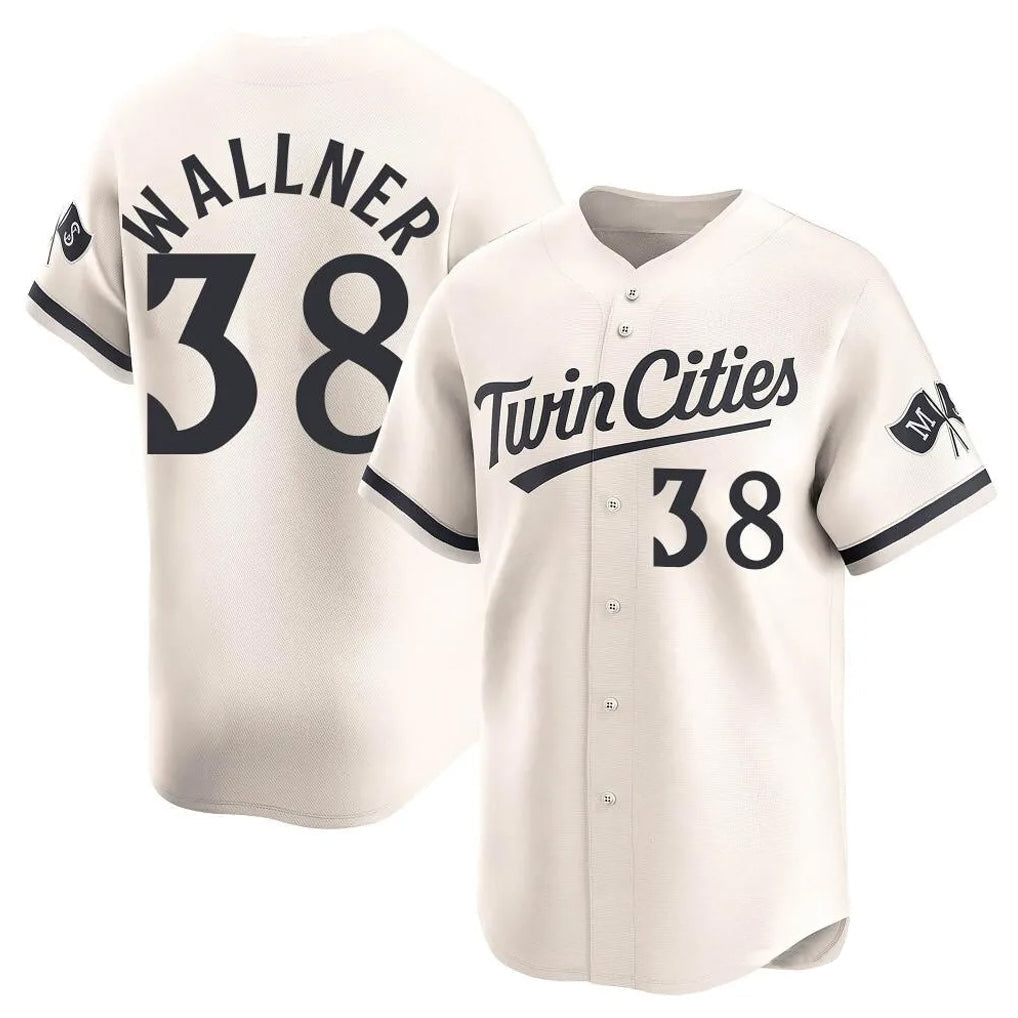 Silnrao M.Twins #38 Matt Wallner Player Cream Home Limited Stitched Jerseys