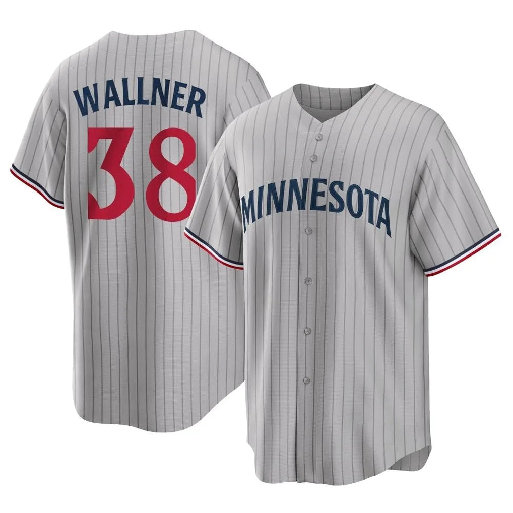 Silnrao M.Twins #38 Matt Wallner Player Gray Game Limited Home Stitched Jerseys