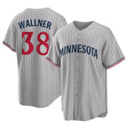 Silnrao M.Twins #38 Matt Wallner Player Gray Game Limited Home Stitched Jerseys