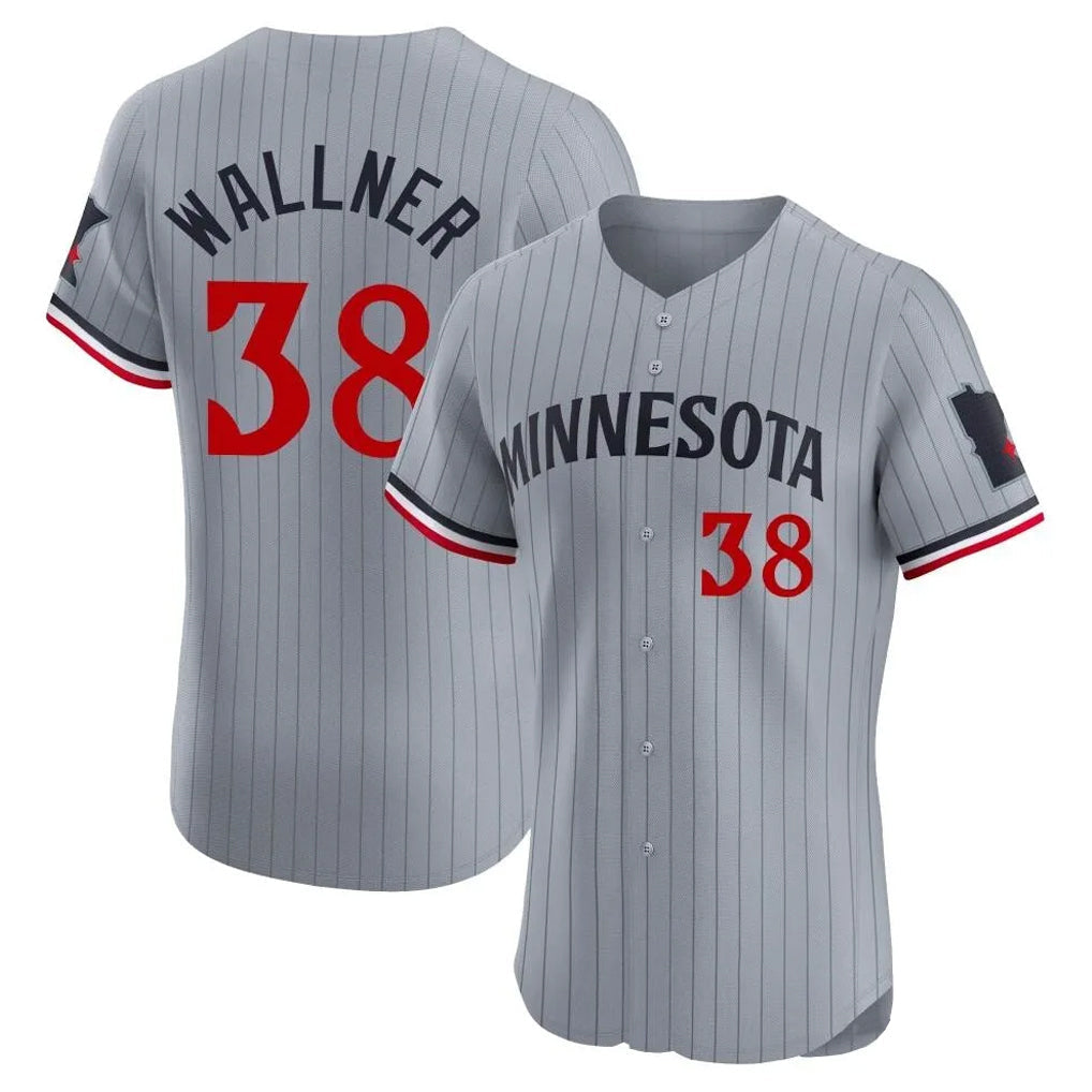 Silnrao M.Twins #38 Matt Wallner Player Gray Home Limited Elite Stitched Jerseys