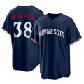 Silnrao M.Twins #38 Matt Wallner Player Navy Replica Alternate Home Stitched Jerseys