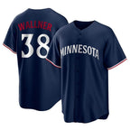 Silnrao M.Twins #38 Matt Wallner Player Navy Replica Alternate Home Stitched Jerseys