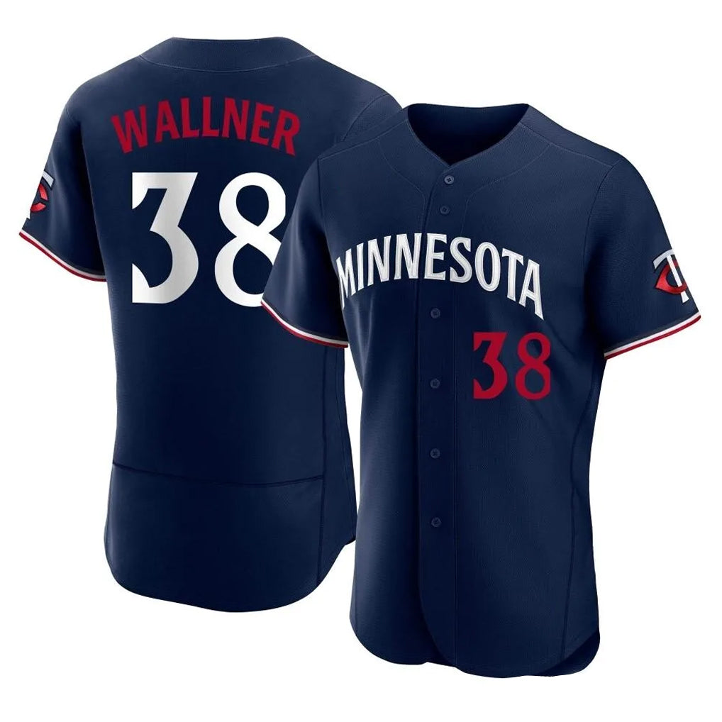 Silnrao M.Twins #38 Matt Wallner Player Navy Replica Home Limited Elite Stitched Jerseys