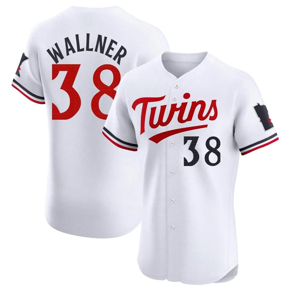 Silnrao M.Twins #38 Matt Wallner Player White Home Limited Stitched Jerseys
