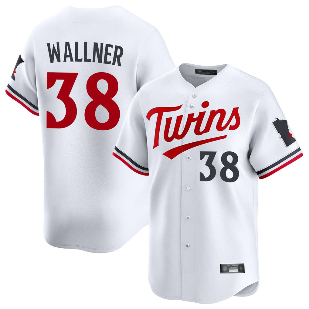 Silnrao M.Twins #38 Matt Wallner Player White Home Limited Elite Stitched Jerseys