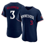 Silnrao M.Twins #3 Harmon Killebrew Player Navy Replica Home Limited Elite Stitched Jerseys