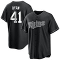 Silnrao M.Twins #41 Joe Ryan Player Black Home Game Stitched Jerseys